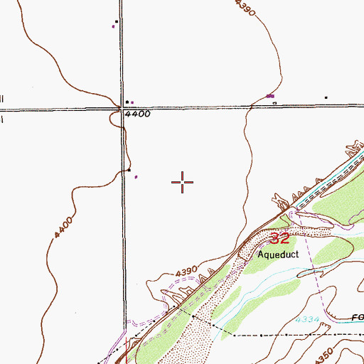 Topographic Map of McCracken Farms, CO