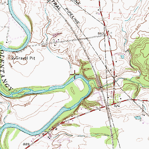 Topographic Map of Starling Run, OH