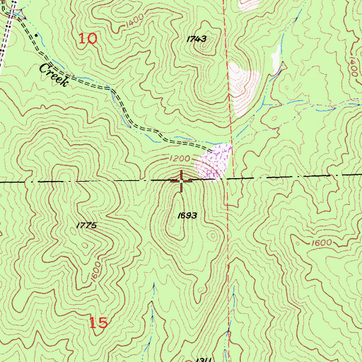 Topographic Map of Mountain Gate Quarry, CA
