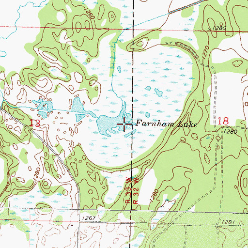 Topographic Map of Nanik Marl Pit, MN