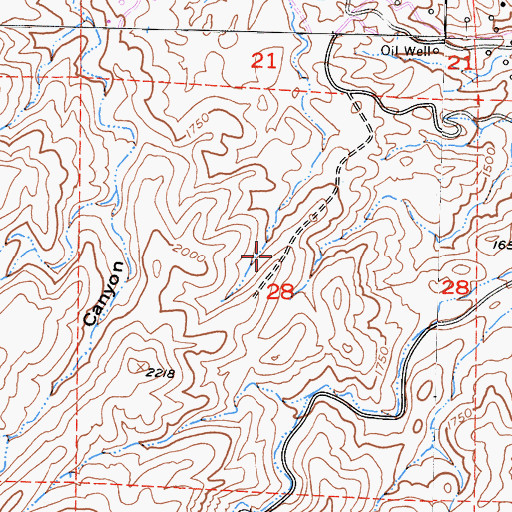 Topographic Map of Excel Pit, CA