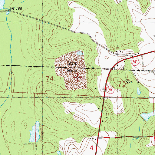 Topographic Map of Gunn Farm Mine, FL