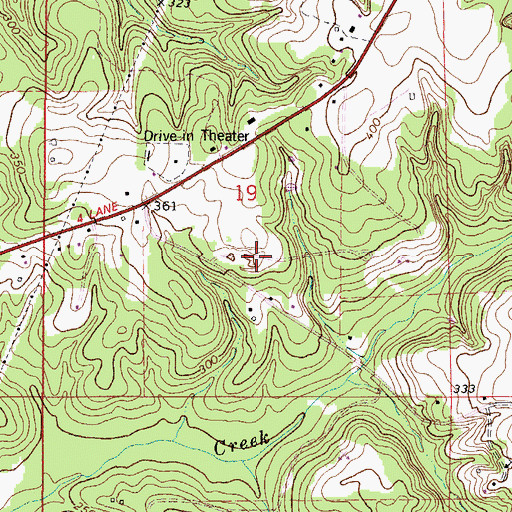 Topographic Map of Finch Pit, AL