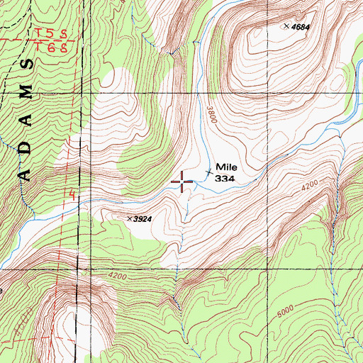 Topographic Map of South Fork San Joaquin River, CA