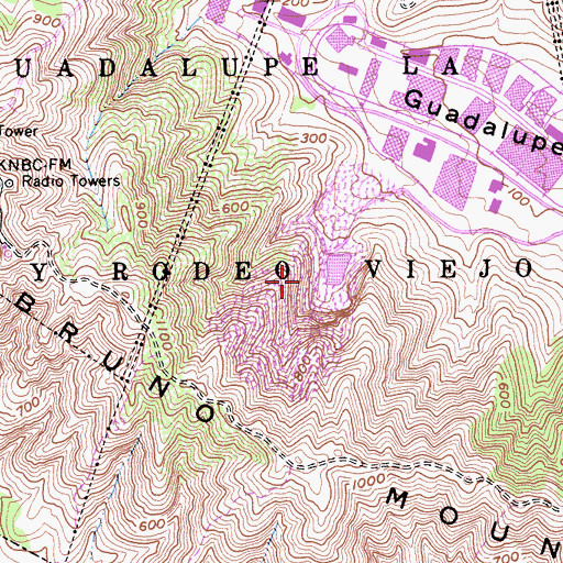 Topographic Map of Brisbane Quarry, CA