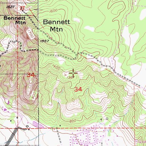 Topographic Map of Cambou Quarry, CA