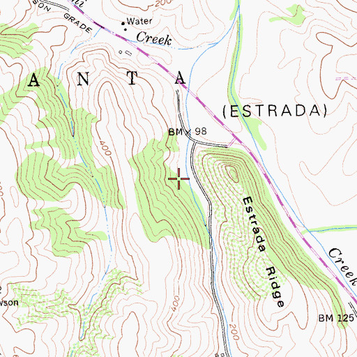 Topographic Map of Cambria Pit, CA