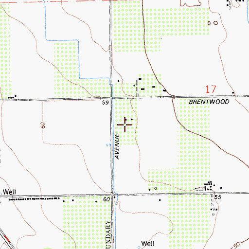 Topographic Map of Ghiggeri - Stonebarger Farm, CA