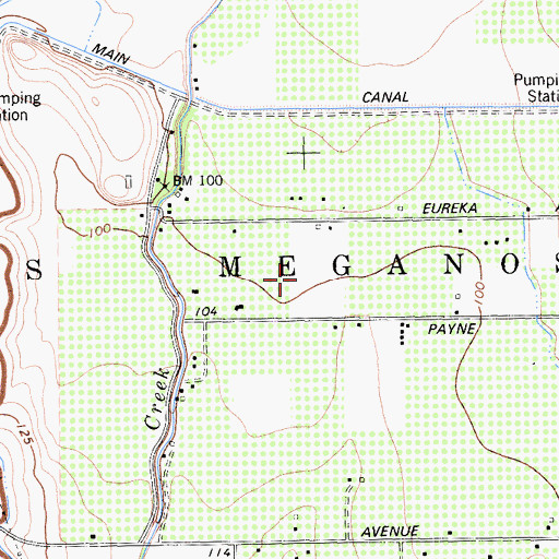 Topographic Map of Terada Farms, CA