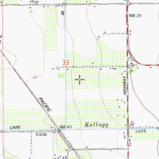 Topographic Map of Simoni and Massoni Farms, CA