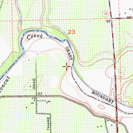 Topographic Map of South Honcut Creek, CA