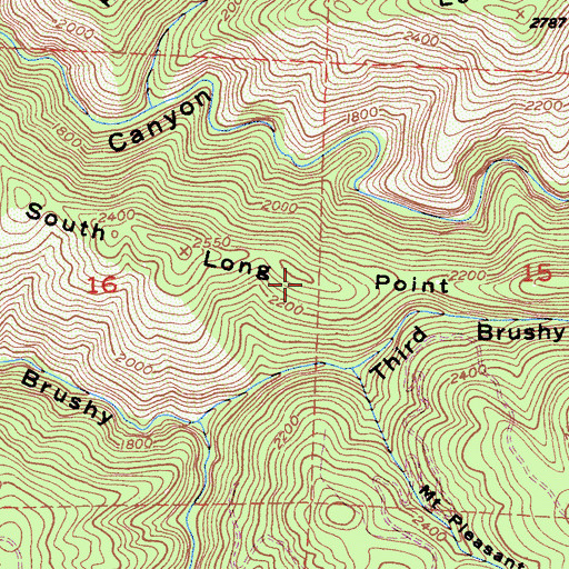 Topographic Map of South Long Point, CA