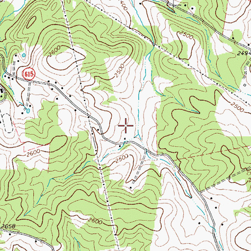 Topographic Map of Conner Dairy Farms, VA