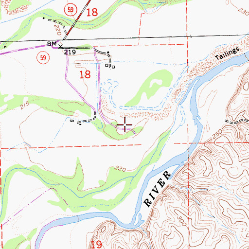 Topographic Map of Carson Pit, CA