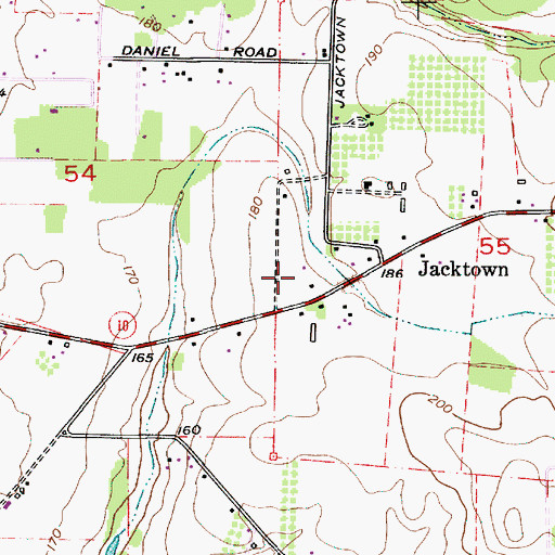 Topographic Map of Shenandoah Valley Ranch, OR