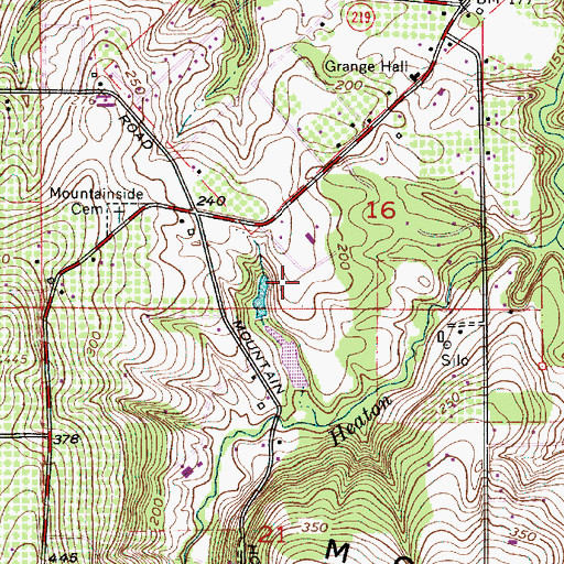 Topographic Map of Seven Springs Ranch, OR
