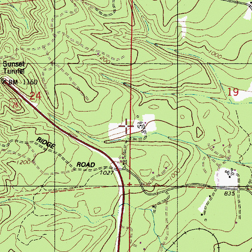 Topographic Map of Neely Ranch, OR