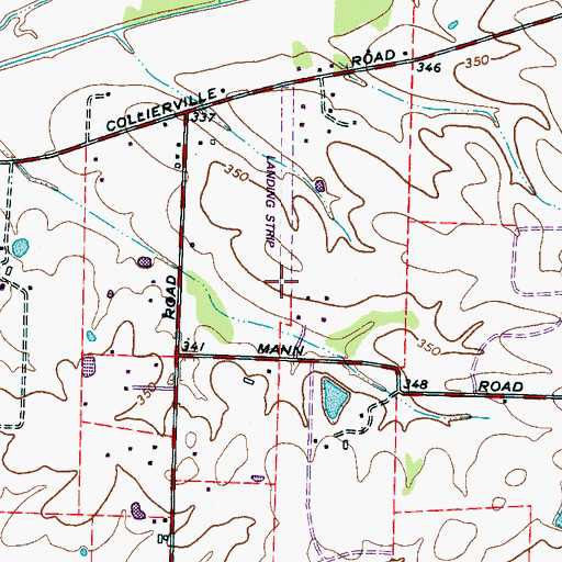 Topographic Map of Burkeen Field, TN
