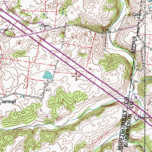 Topographic Map of Ruckman Field, TN