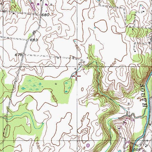 Topographic Map of Holenthawall Airport, TN