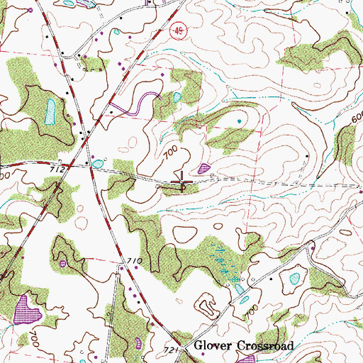 Topographic Map of Foreman Field, TN