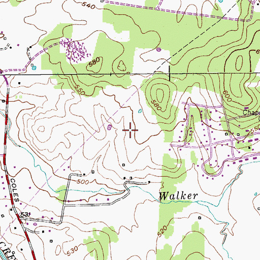 Topographic Map of Cedar Crest Field, TN