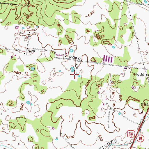 Topographic Map of Flatwood Field, TN