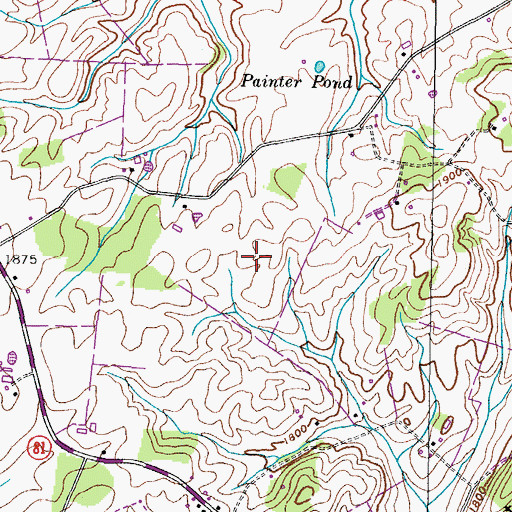 Topographic Map of Liley Field, TN