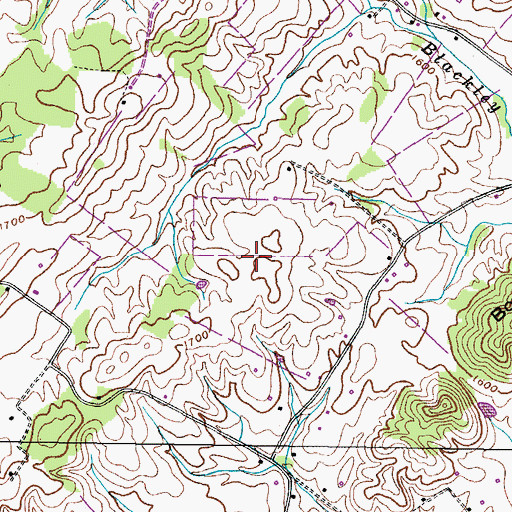 Topographic Map of Murphy Field, TN