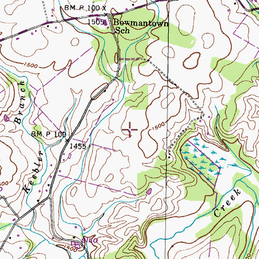 Topographic Map of Kite Field, TN