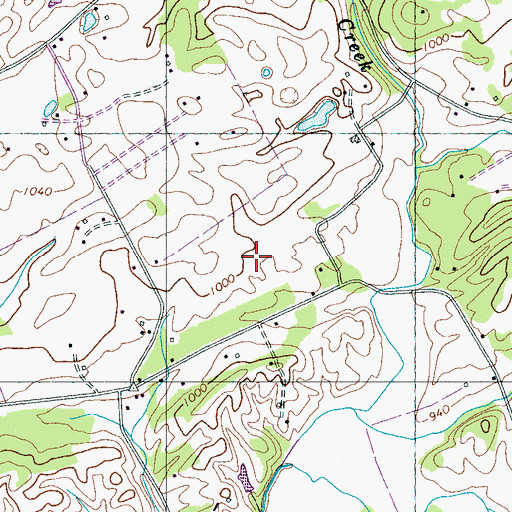 Topographic Map of Seymour Air Park, TN