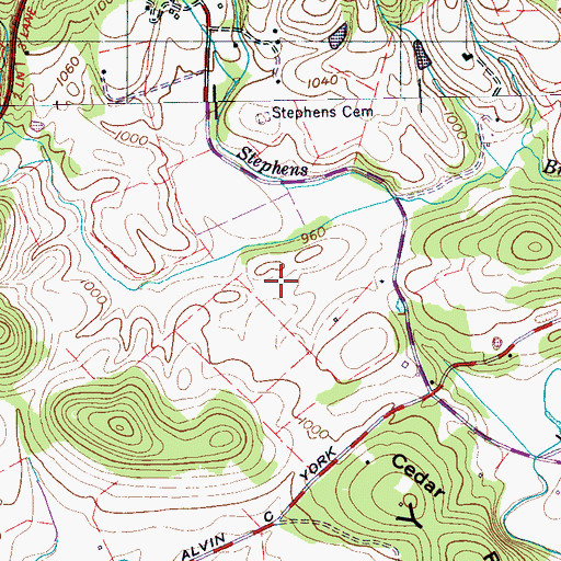 Topographic Map of Austin Field, TN