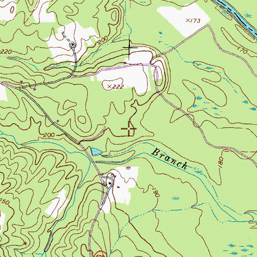 Topographic Map of Jayarz Airport, VA