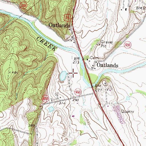 Topographic Map of Goose Hunt Farm Airport, VA