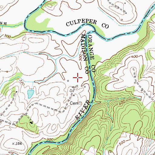 Topographic Map of Arrowpoint Airport, VA