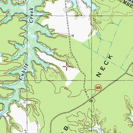 Topographic Map of Serenity Farm Airport, VA