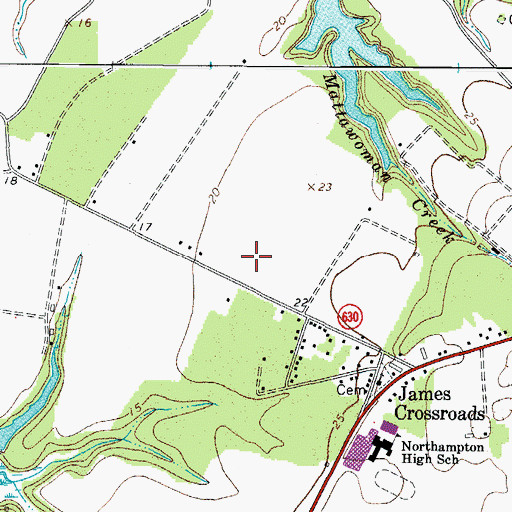 Topographic Map of Mears Field, VA