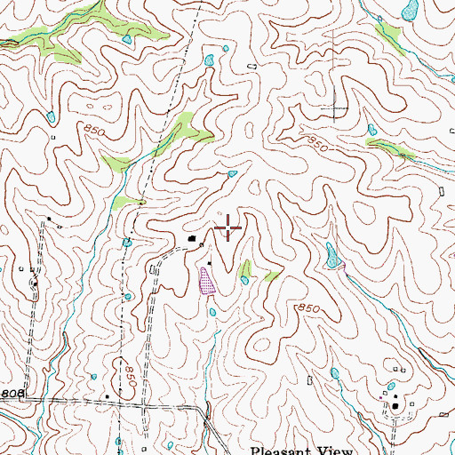 Topographic Map of Flying C Farms Airport, KY