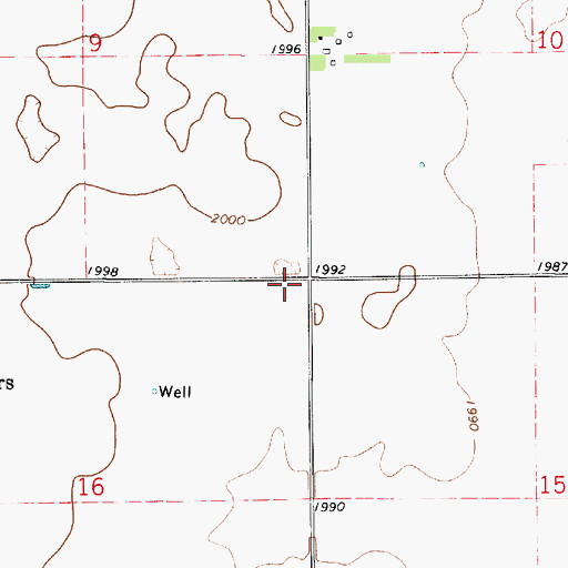 Topographic Map of Moore Field, KS