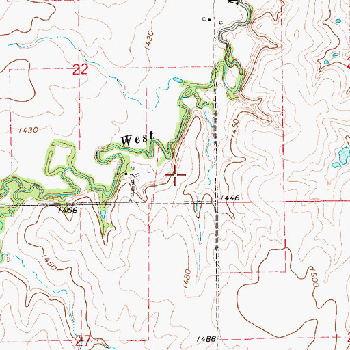 Topographic Map of Mc Collough Airfield, KS