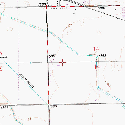Topographic Map of Roberts Field, KS
