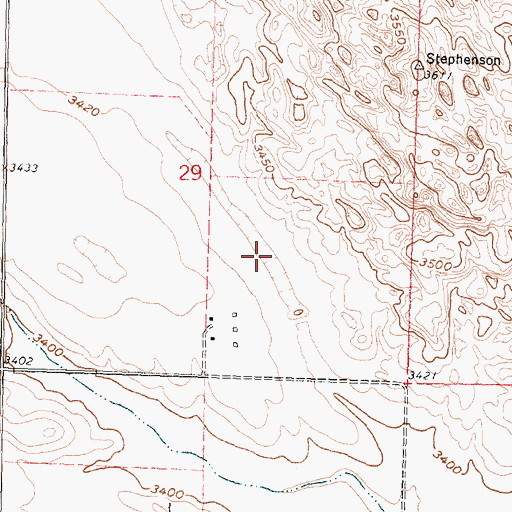 Topographic Map of Hendricks Field, NE