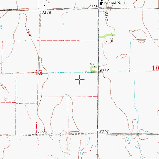 Topographic Map of Olson Field, NE