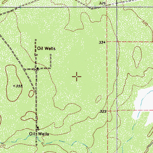 Topographic Map of Seven C's Ranch Airport, TX