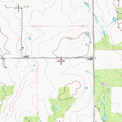 Topographic Map of Flying S Air Ranch, TX