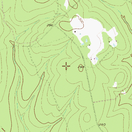 Topographic Map of Outlaw Flyers Airport, TX