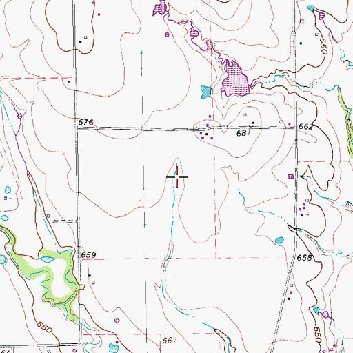 Topographic Map of Tailwheel Acres Airport, TX