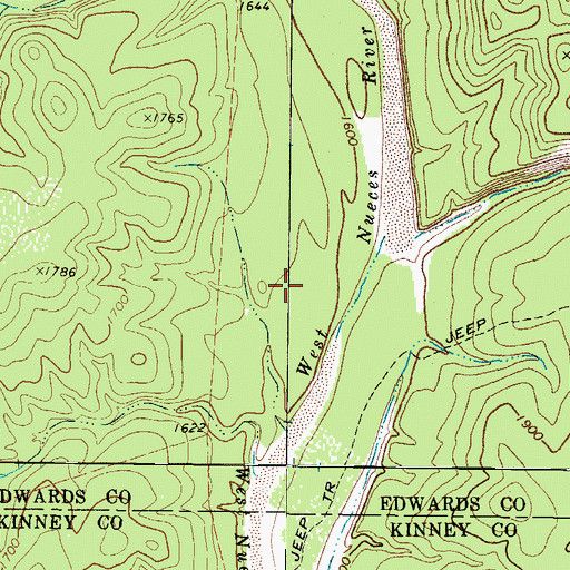 Topographic Map of Pinon Ranch Airport, TX