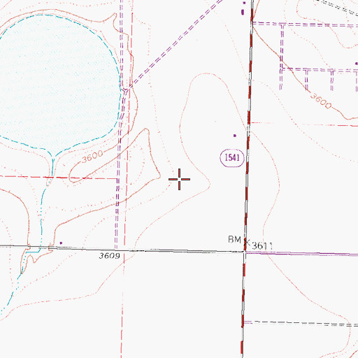 Topographic Map of Blue Sky Airfield, TX