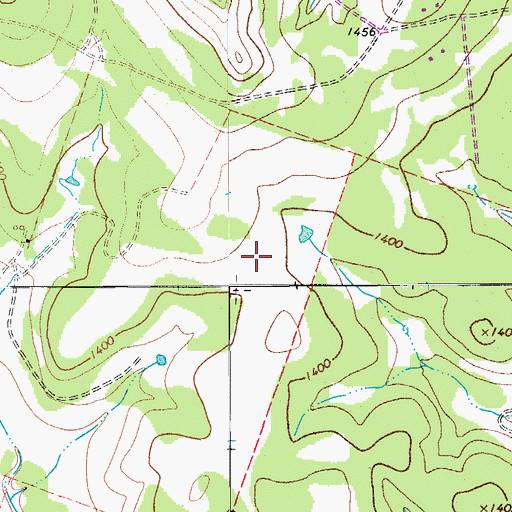 Topographic Map of Blanco Landing, TX